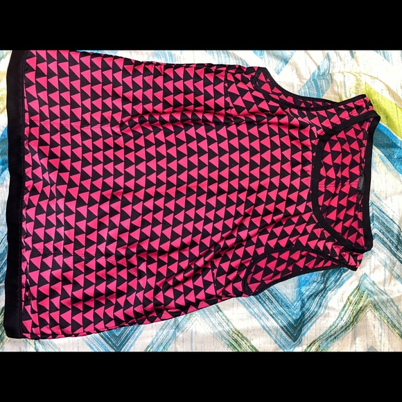 Armani Exchange Tops - ARMANI EXCHANGE TANK TOP PINK BLACK